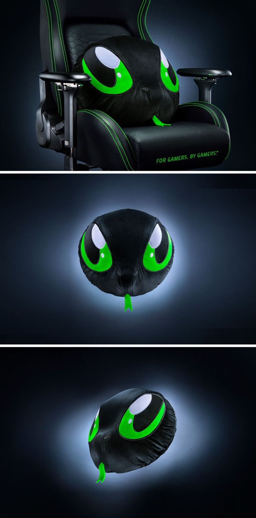 Snake Razer Head Pillow 레이저 스네키스넥 목배게 쿠션 Razer Sneki