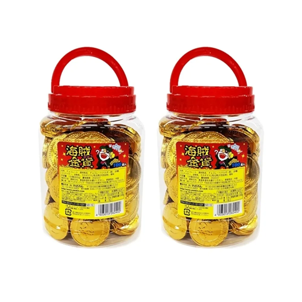 야킨 포트 해적 골드 코인 초콜릿 600g Yakin Pot Iri Pirate Gold Coins, 100 Chocolate,  21.2 oz | 크로켓
