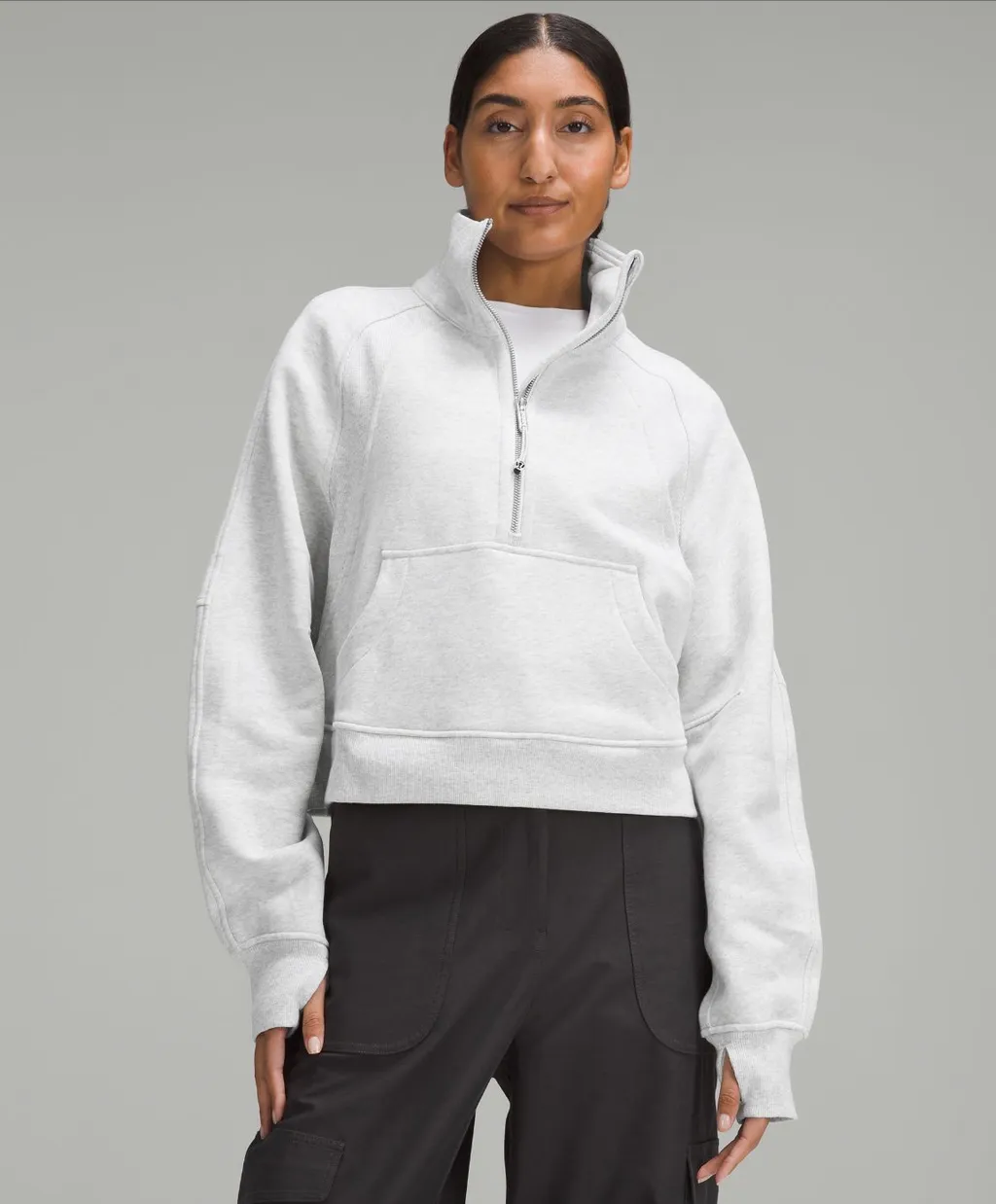 룰루레몬 스쿠바 오버사이즈드 퍼넬넥 하프집업 | 크로켓