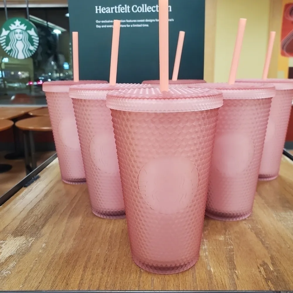 Starbucks NA Acupressure Cold Cup Pink/Green 473ml w/ Straw (Grande) |  Croket