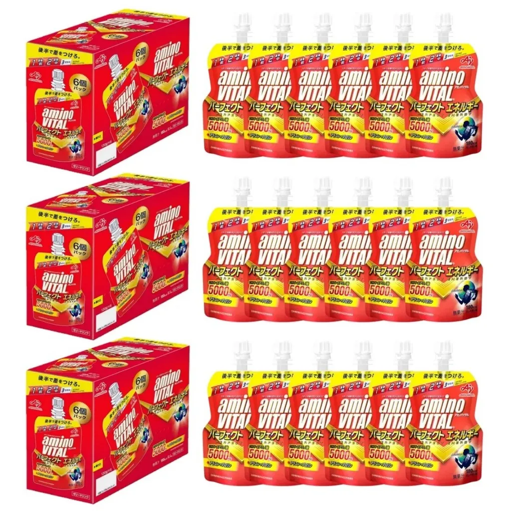 아미노바이탈 5000mg 3박스세트 총 18개입 최저가할인중 / 아미노바이탈 5000 젤 퍼펙트에너지 / 자전거 러닝