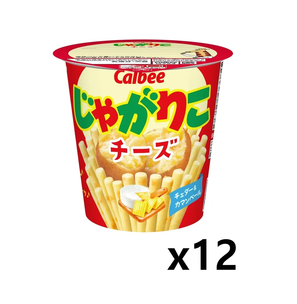 카루비 자가리코 치즈 쟈가리코 일본 감자 과자 스낵 58g 12개