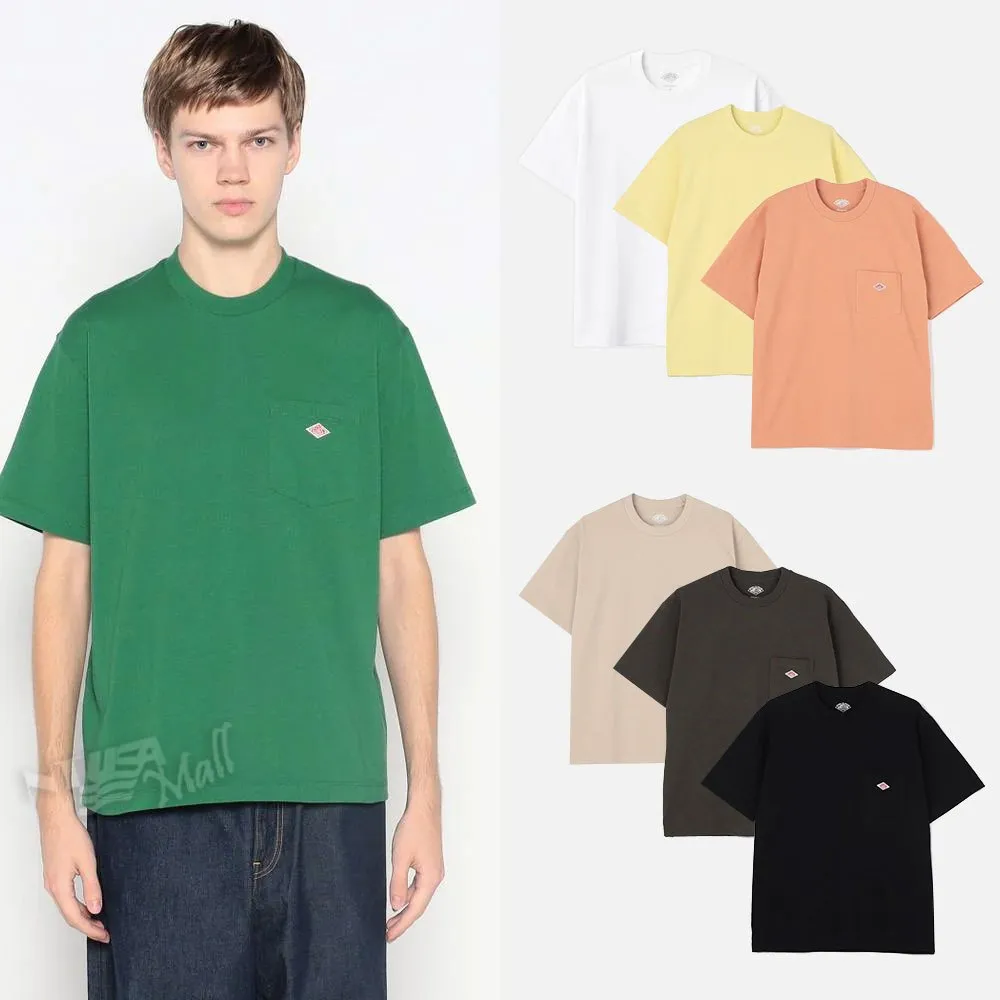 단톤 남성 반팔 포켓 티셔츠 DT-C0198 7색상 DANTON M PLAIN SHORT SLEEVE POCKET T-SHIRT