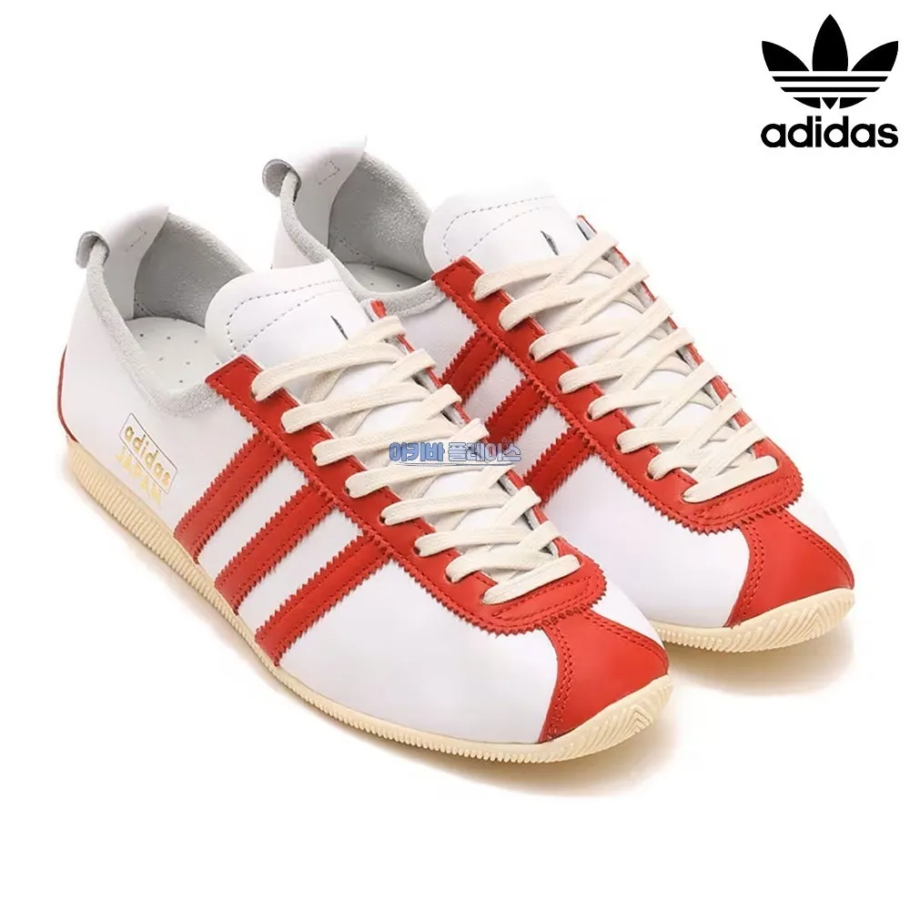 아디다스 오리지널 재팬 남녀 공용 스니커즈 커플 운동화 클라우드 화이트 레드 ih3659
