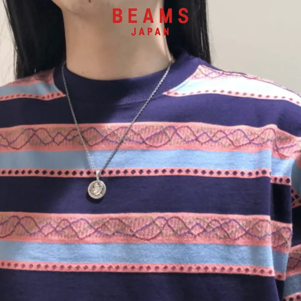 빔즈 노스웍스 별주 드랭크 스마일 팬던트 빈티지 코인 체인 목걸이 2색상 남녀공용