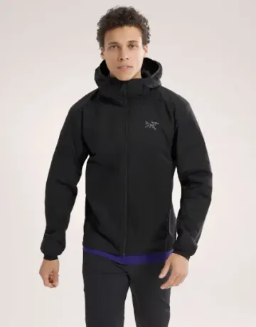 26fw 아크테릭스 맨스 아톰 후디 블랙 X000009556