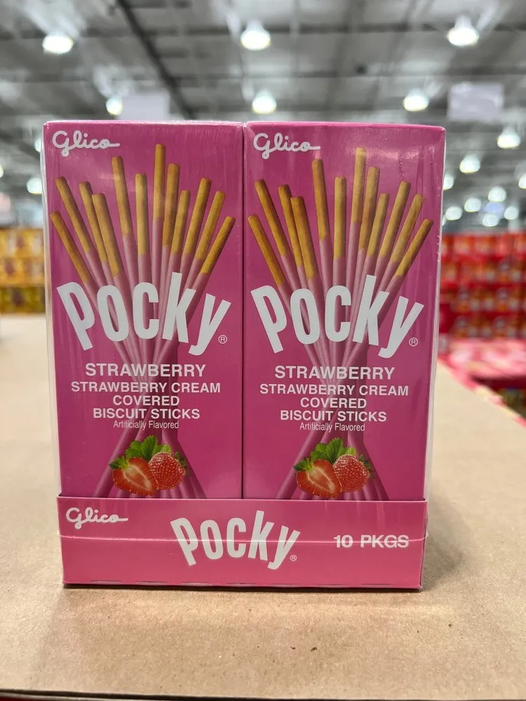 Glico  포키 딸기 맛 막대 과자 10개입 40g