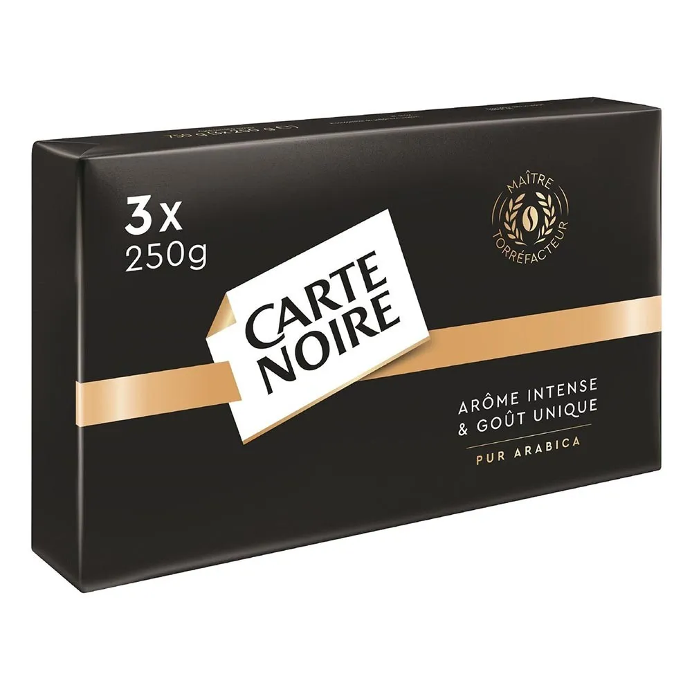 [해외] Carte Noire 까르떼누아 아라비카 그라운드 로스트커피 250g X 3개