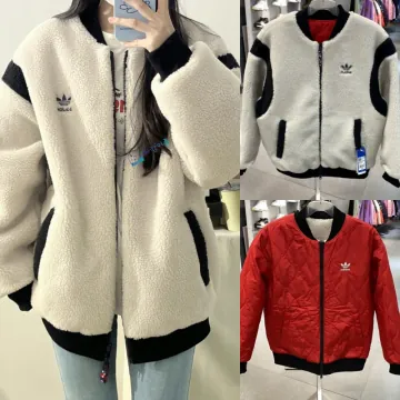 아디다스 X FEIFEI RUAN 리버시블 양면 셰르파 붐버 후리스 뽀글이 자켓 IX4214