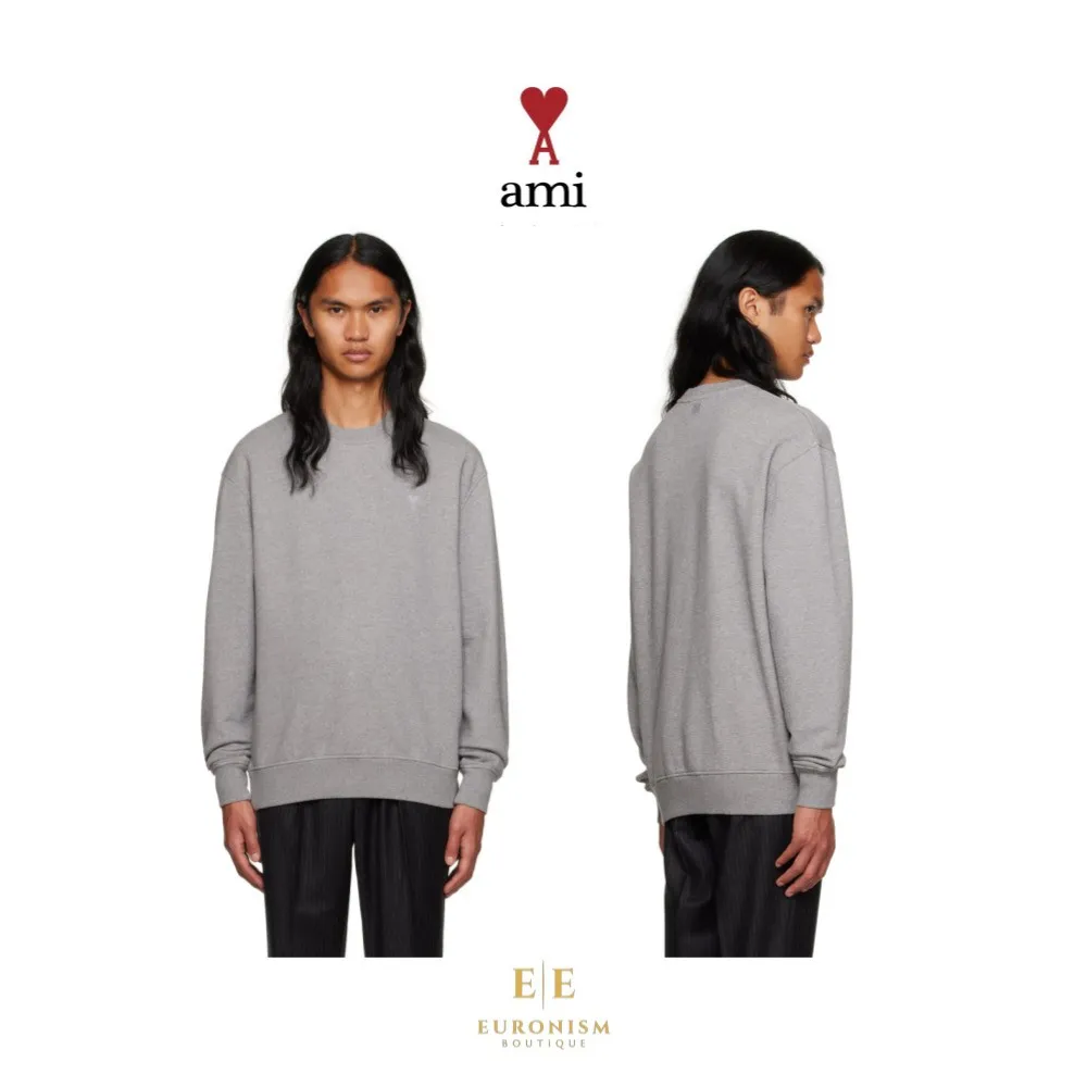 아미 Ami, 그레이 맨투맨 티셔츠 | 크로켓