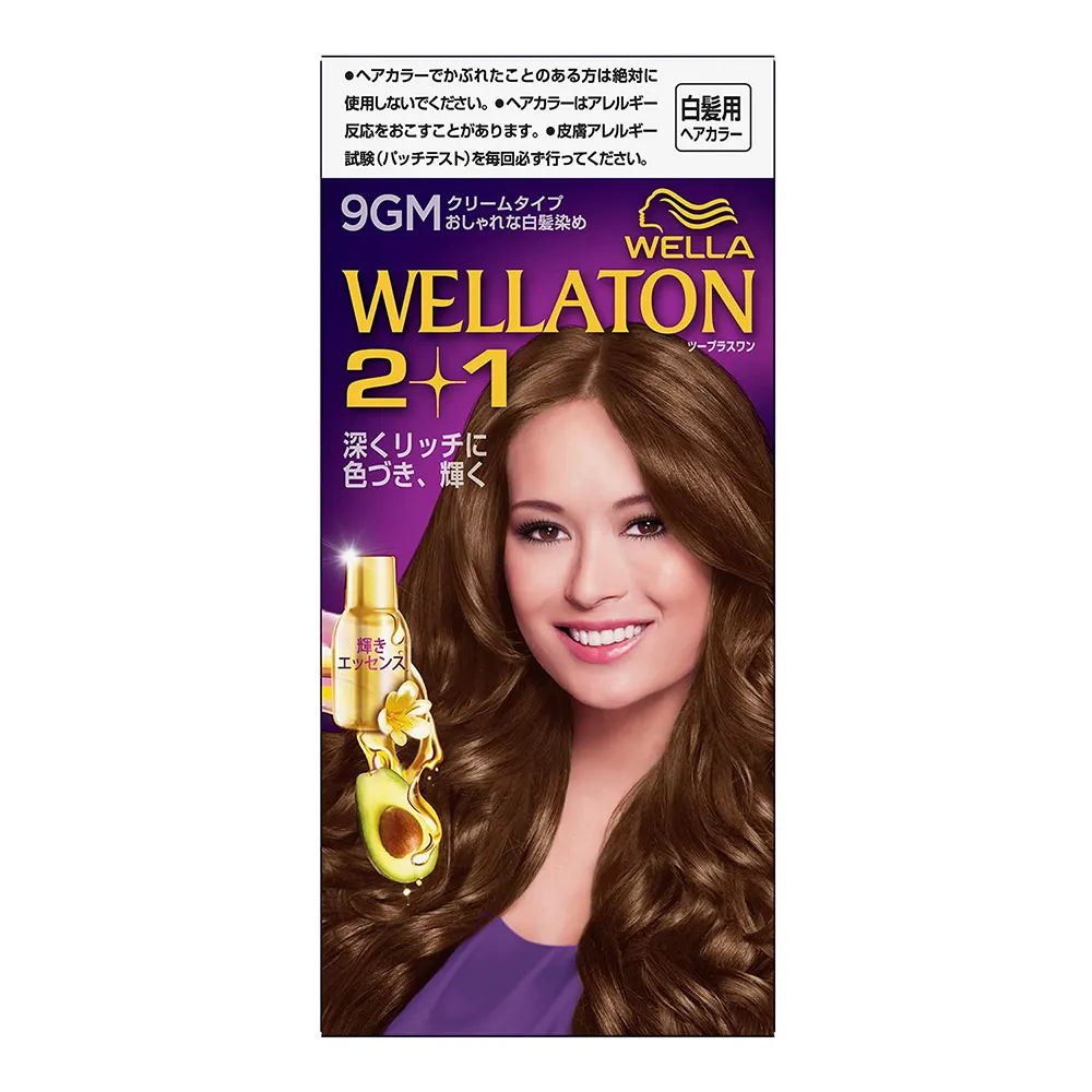 [해외] WELLA 웰라톤 크림 염색약 9GM 프리티 라이트 매트 브라운