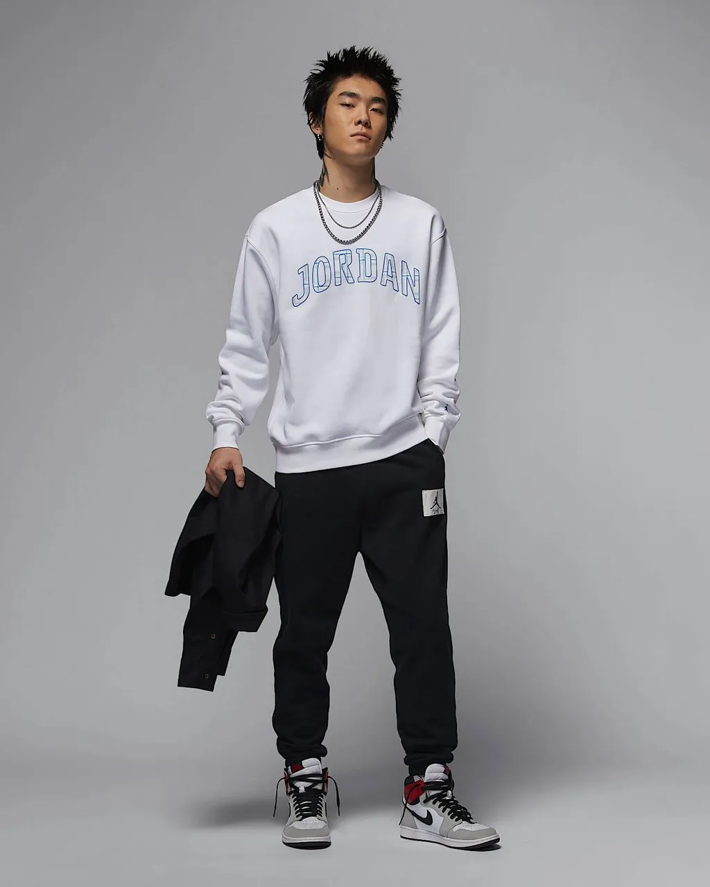 나이키 에어 조던 에센셜 맨투맨 티셔츠 화이트 FV7461-100