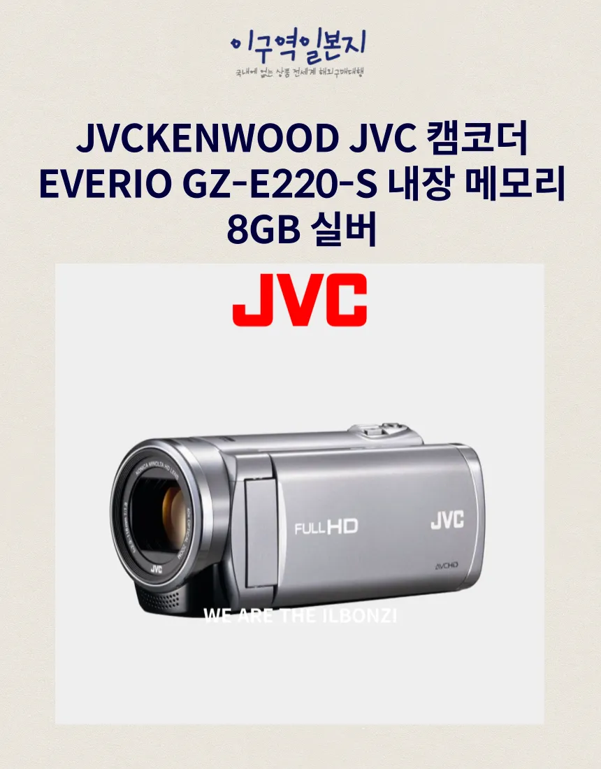 JVCKENWOOD JVC 캠코더 EVERIO GZ-E220-S 내장 메모리 8GB 실버