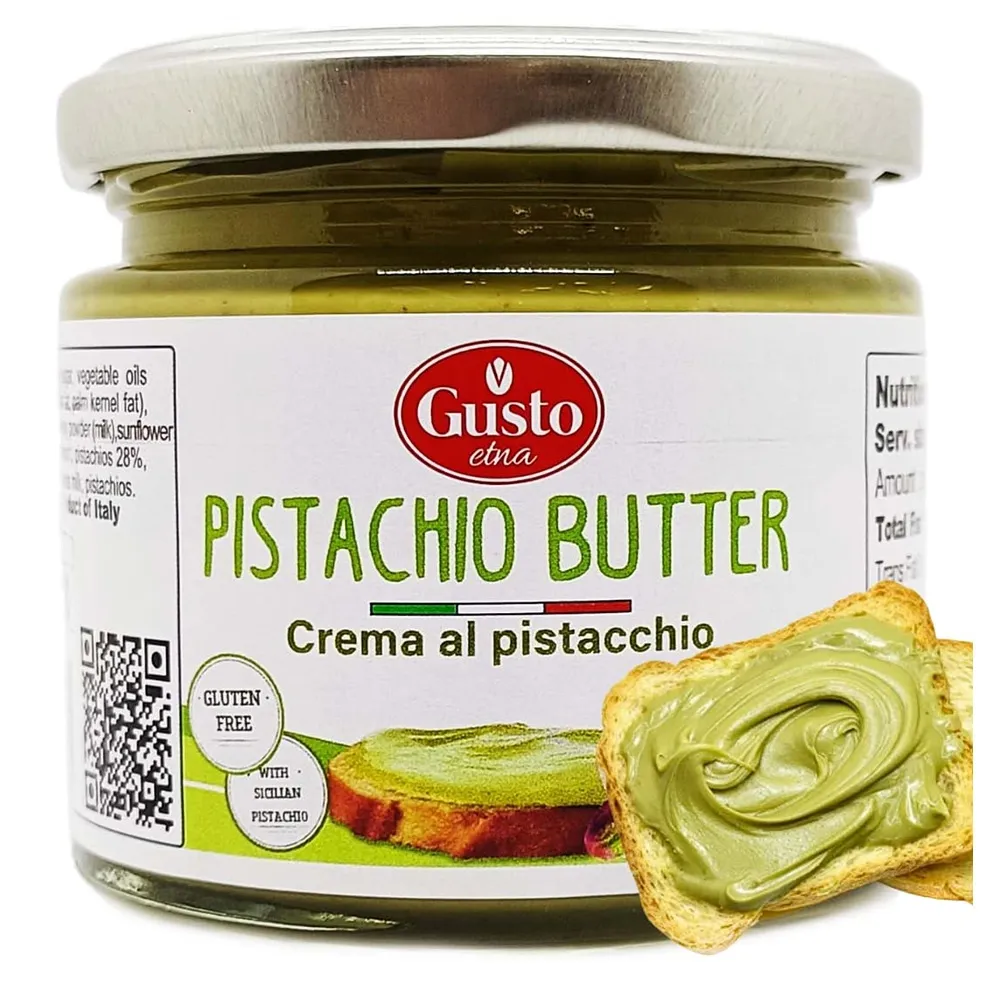 구스토 피스타치오 너트 버터 스프레드 크림 190g Gusto Pistachio Nut Butter, 6.7 oz (190g) Sweet