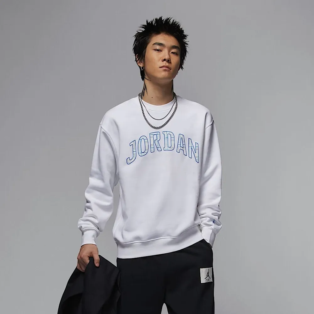 나이키 에어 조던 에센셜 맨투맨 티셔츠 화이트 FV7461-100 크로켓