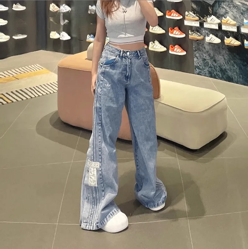 아디다스 아디브레이크 데님 팬츠 블루 IT9760