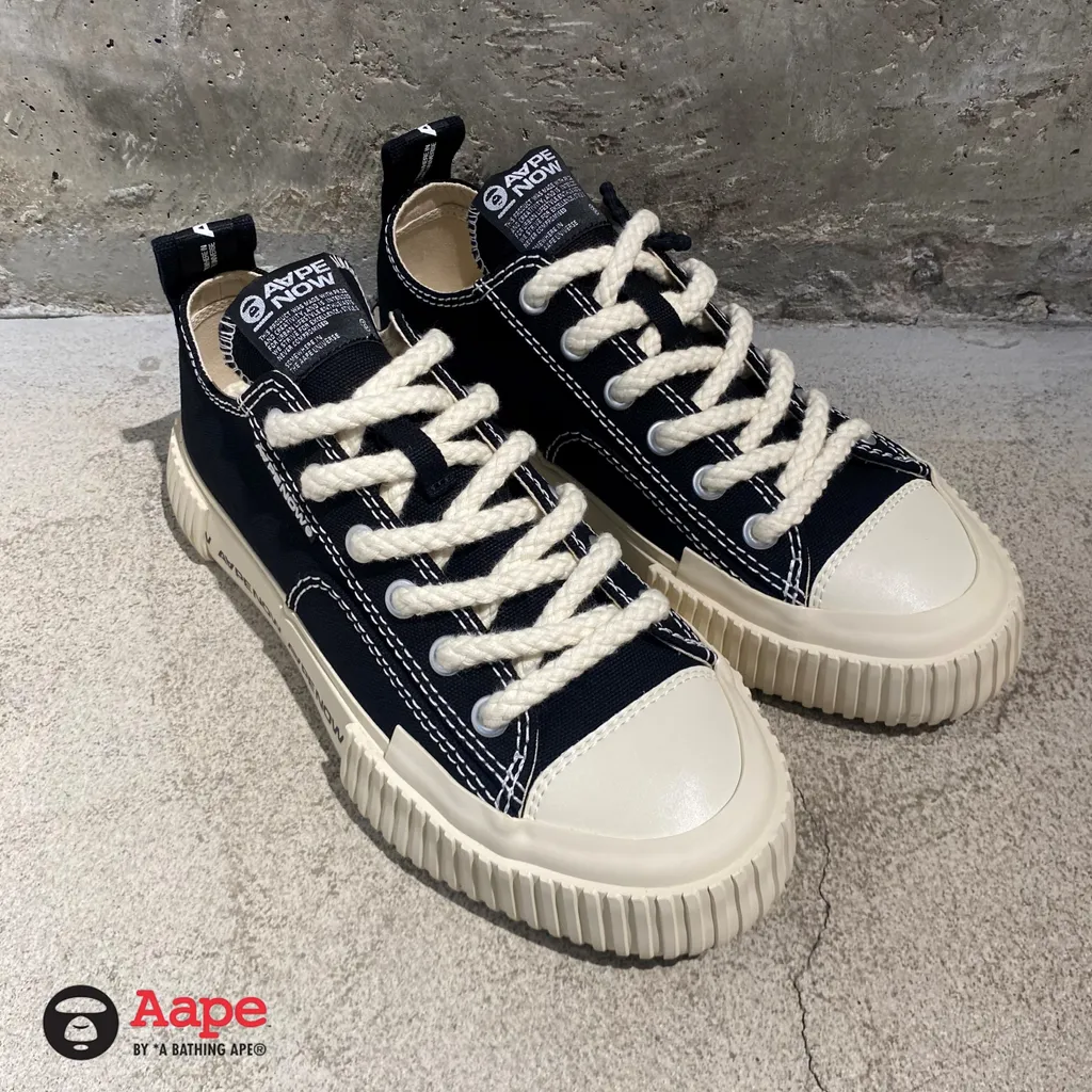 베이프 AAPE NOW SHOES GALAXY 나우 갤럭시 캔버스 스니커즈 AAPSHMA648XXL