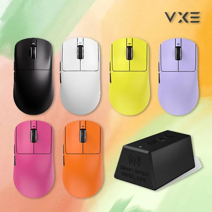 VXE 잠자리 R1 PRO MAX 게이밍 무선 마우스 블루투스 경량 PAW3395 | 크로켓
