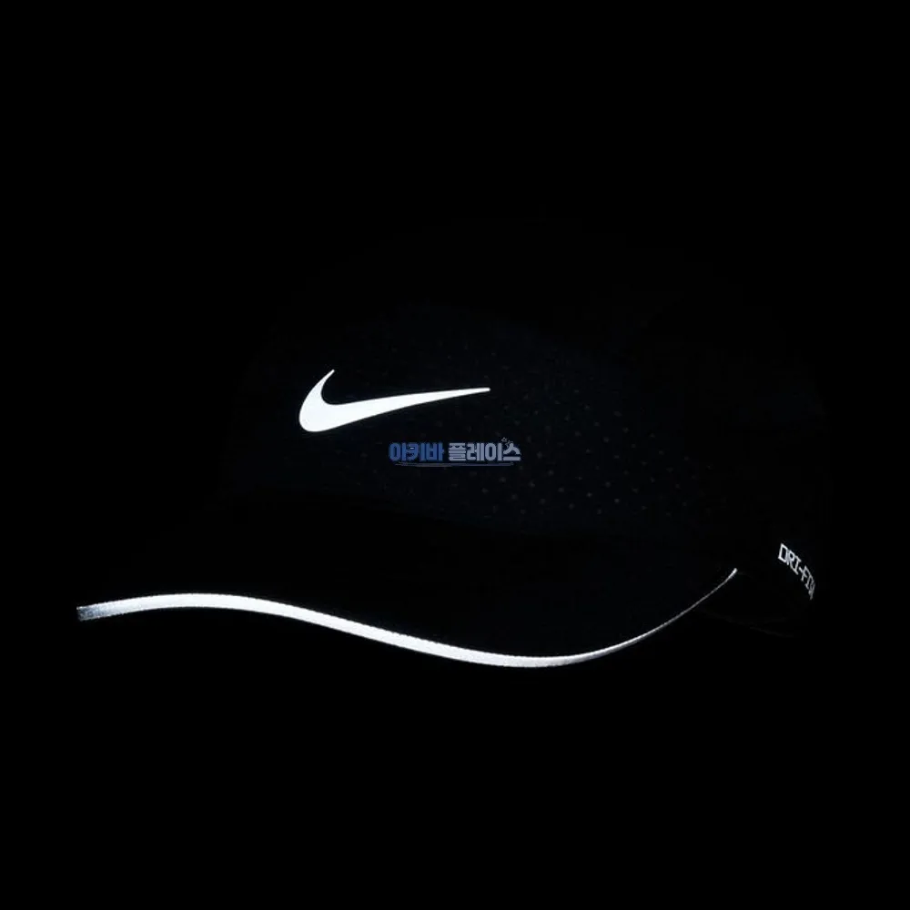 나이키 Dri-FIT 드라이핏 ADV 플라이 언스트럭쳐드 리플렉티브 캡 러닝 모자 블랙 FB5681