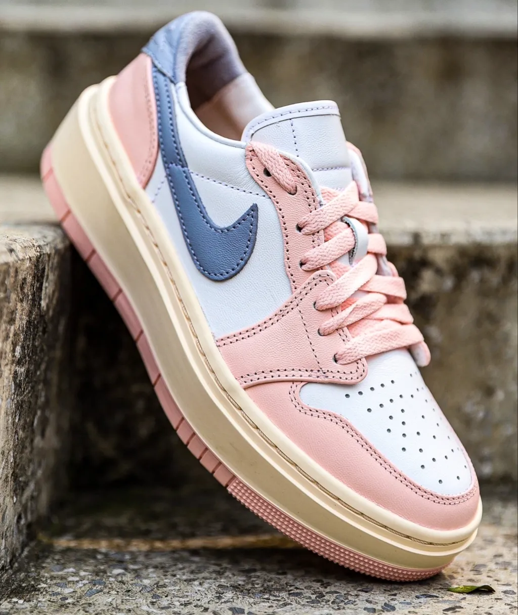 나이키 NIKE 조던 1 엘리베이트 플랫폼 로우 앳머스피어 피치 바닐라 핑크 DH7004-600