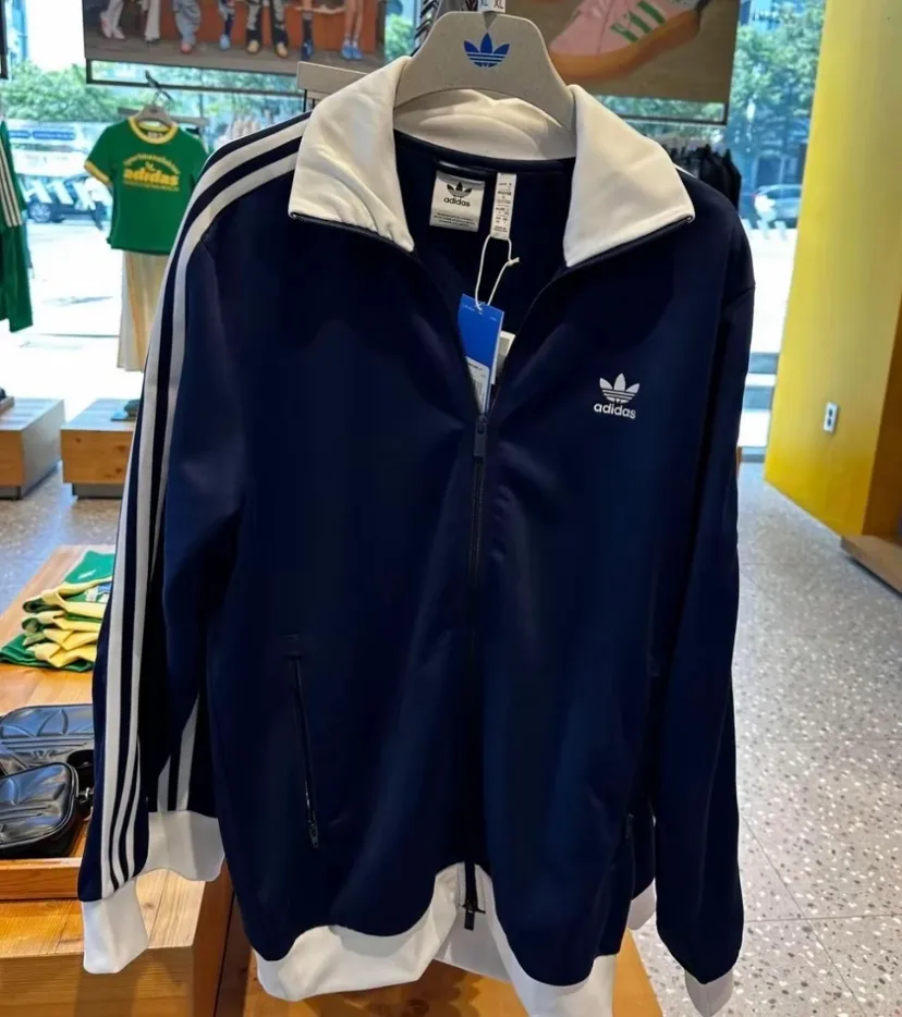 아디다스 아디컬러 베켄바우어 트랙 탑 져지 자켓 인디고 네이비 IP0418