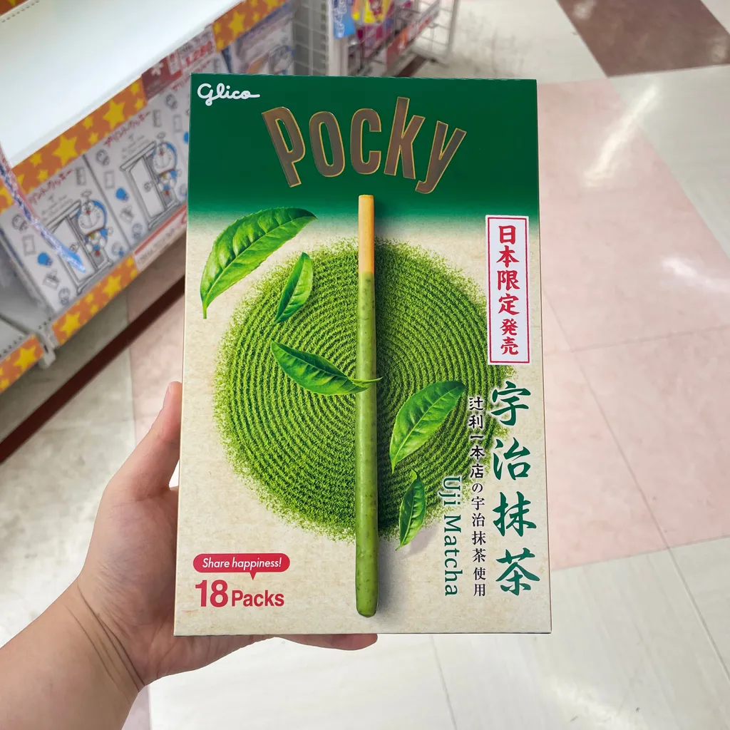 글리코 포키 지역한정 교토 우지 말차 맛 18개입 일본 과자