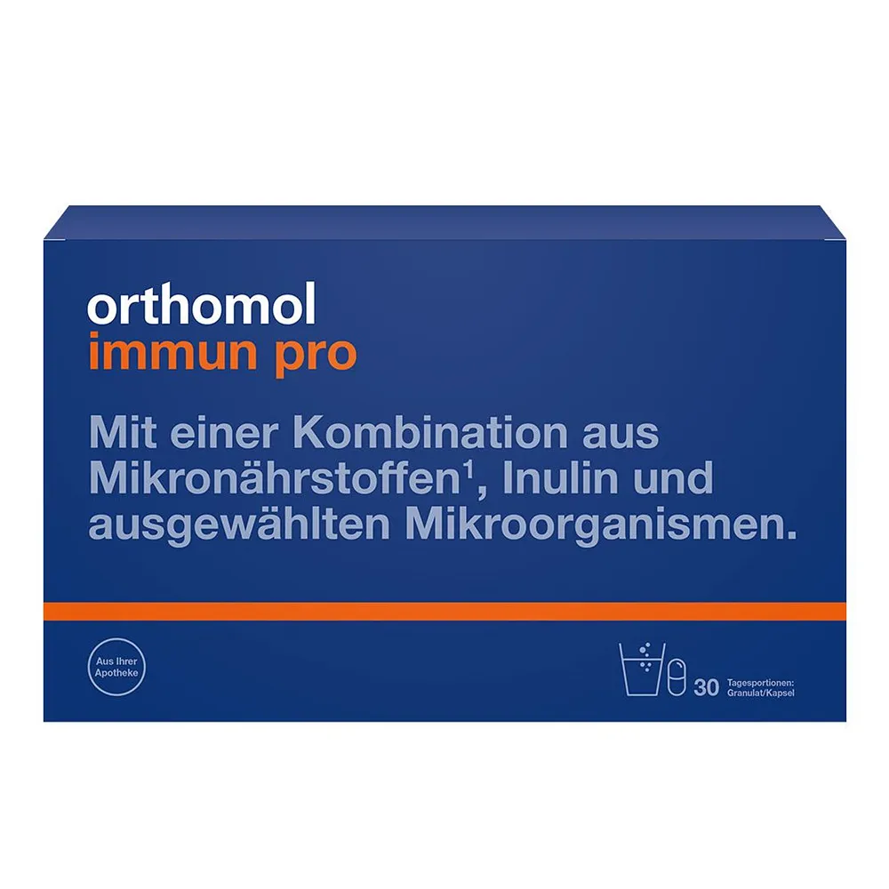 [해외] 오쏘몰 이뮨 프로 분말과 캡슐 30일분 orthomol immune pro granules 30 pc.
