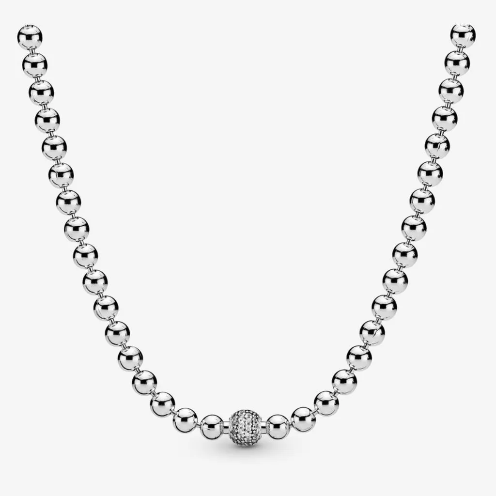 비즈 파베 목걸이/398565c01-45 Beads Pave Necklace 45cm | 크로켓