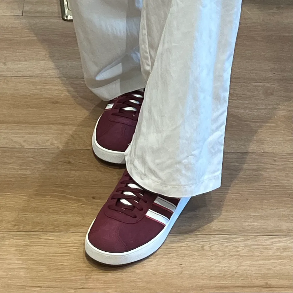 Adidas Gazelle Adidas Womens Burgundy Casual Shoes Cheap Adidas Court Suede  Trainers Best Sale VL Court