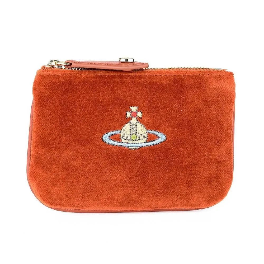 비비안웨스트우드 지갑 벨벳 ORB 자수 동전지갑 카드지갑 미니 파우치 코인 펄스 | 크로켓
