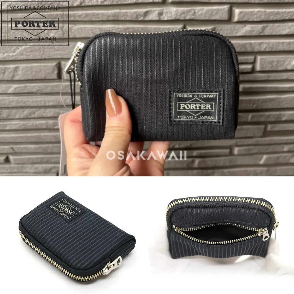요시다 포터 드로잉 코인 키 케이스 동전지갑 남녀공용 블랙 650-09782 | 크로켓
