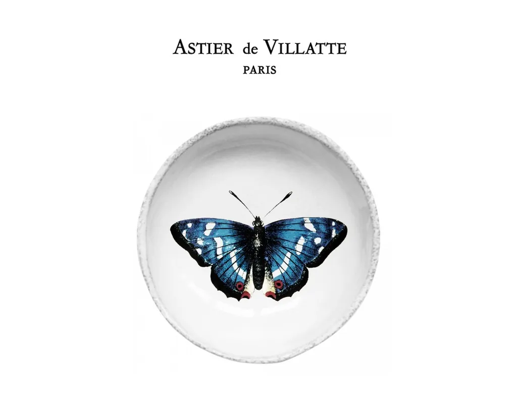 [해외] 아스띠에드빌라트 (Astier de Villatte) Blue Butterfly Dish [관부가세포함]