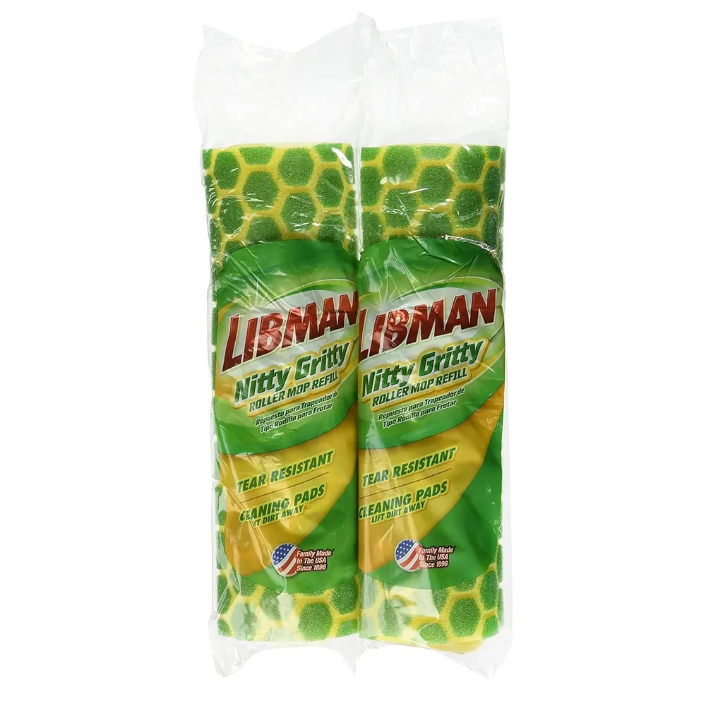 리브만 니티 그리티 롤러 몹 리필 2팩 Libman Nitty Gritty Roller Mop Refill pack, 2 ...