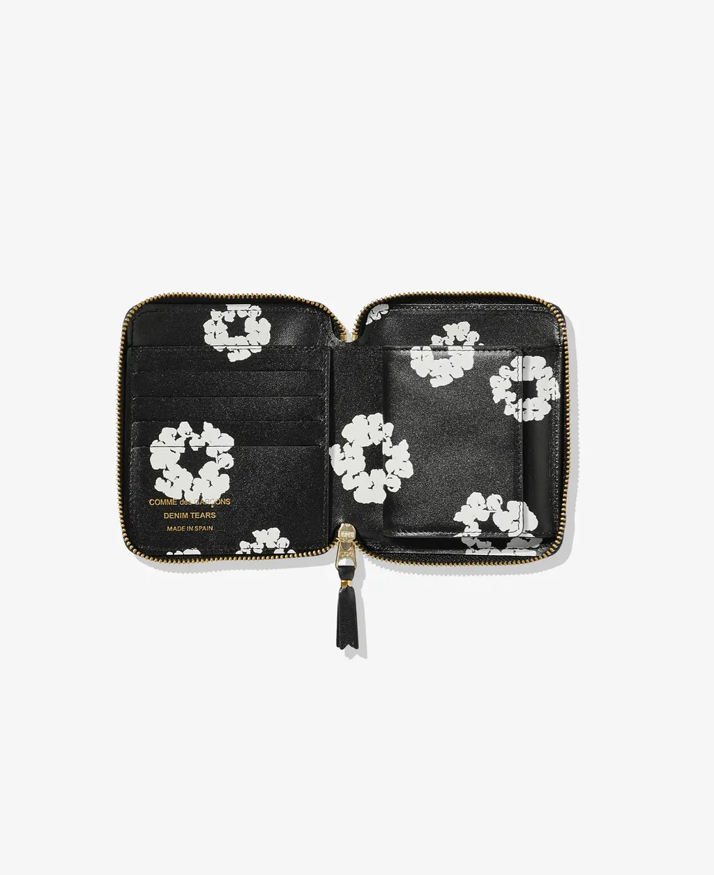 데님티어스 꼼데가르송 지갑 DENIM TEARS CDG Wreath Full Zip Around