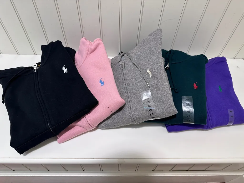 폴로 랄프로렌 여성 플리스 기모안감 후드집업 5색상