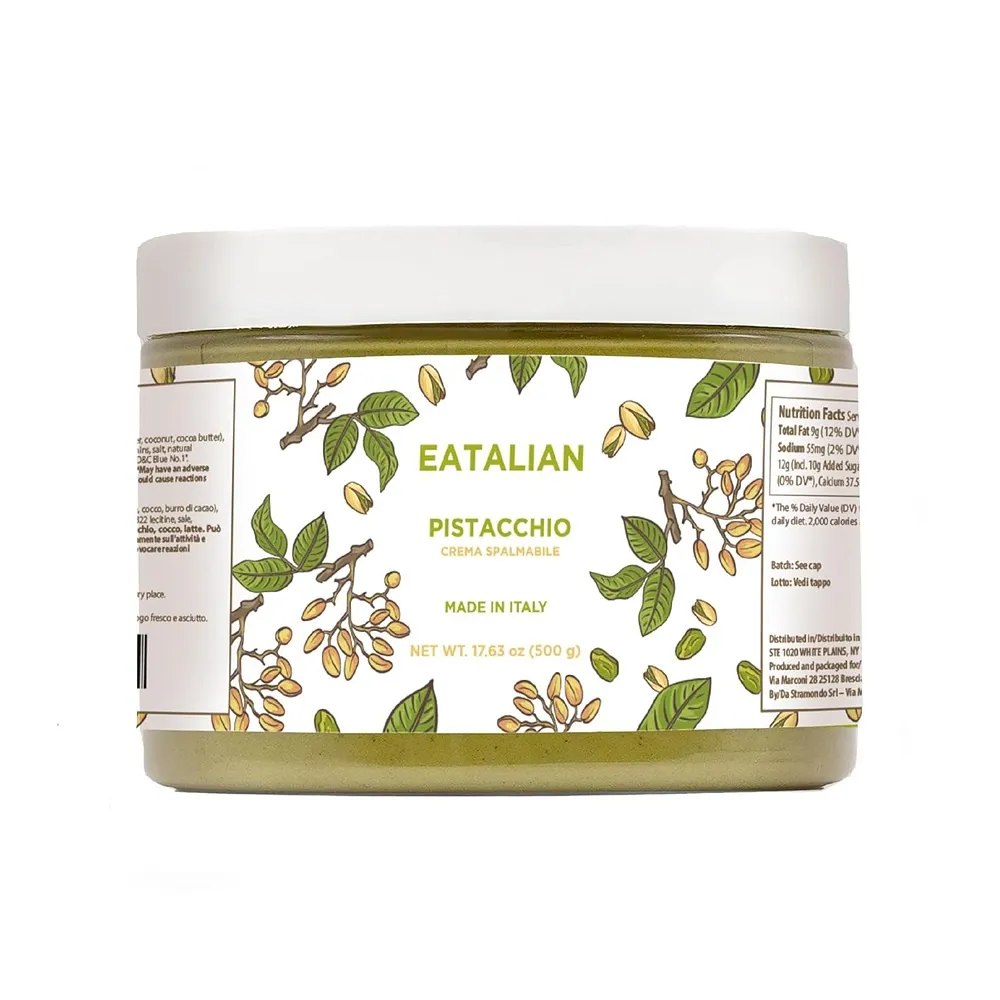 EATALIAN 피스타치오 스프레드 크림 500g AMZ BETTER Pistachio Cream, Delicious Spreadable Cre