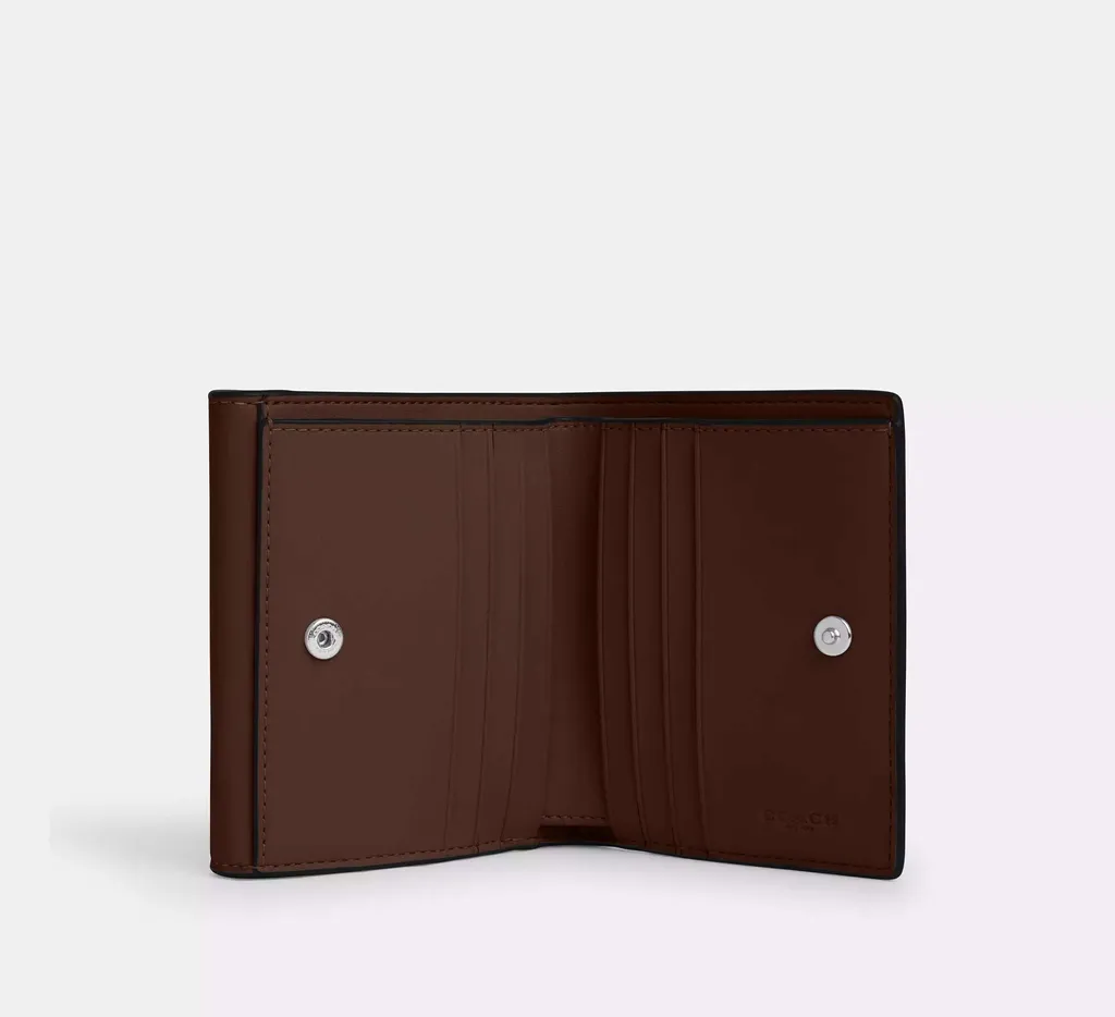 코치 엘리자 스몰 월렛 레더 가죽 커버 클로저 반지갑 지갑 카드 지갑 CT985 | 크로켓