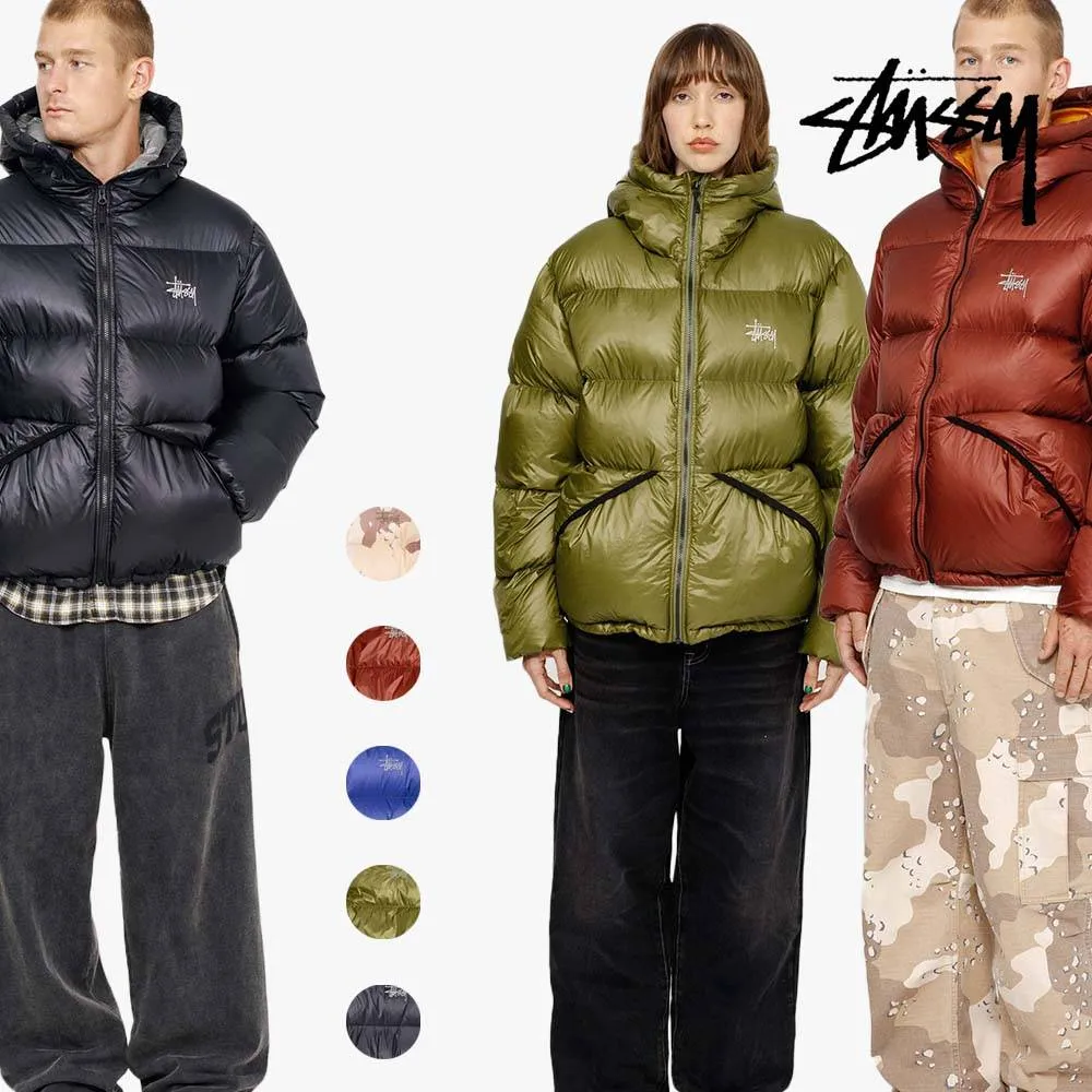 스투시 패딩 마이크로 립스탑 다운 파카 24FW 5컬러 | 크로켓