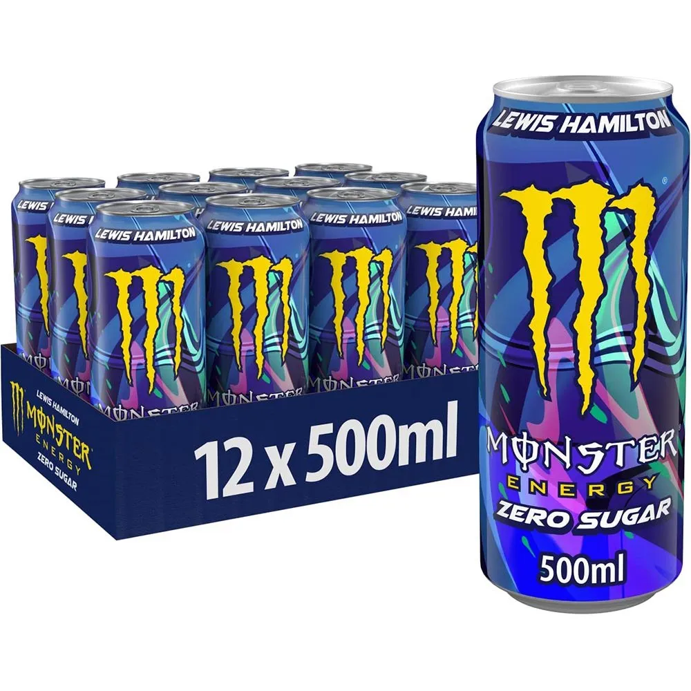 몬스터 에너지 루이스 해밀턴 제로 카페인 에너지 드링크 복숭아 500ml 12캔 | 크로켓
