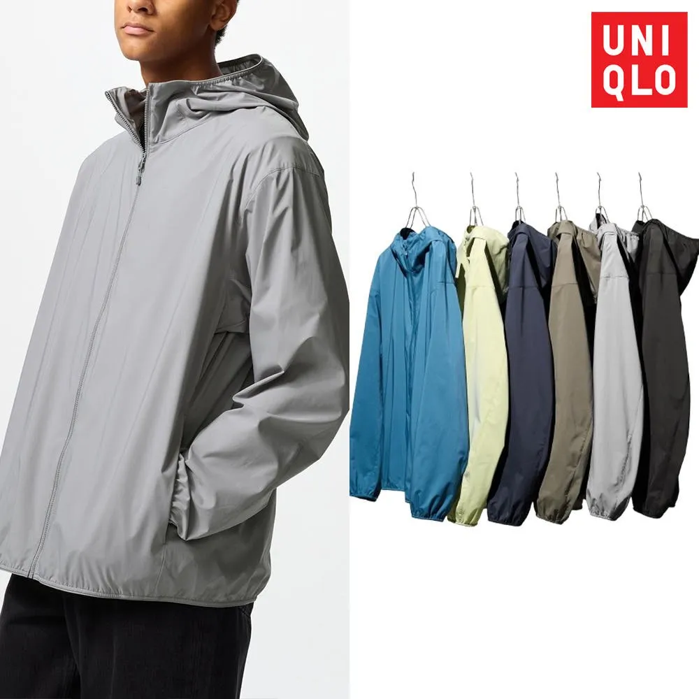 유니클로 바람막이 포켓터블 UV 컷 풀집업 후드 자켓 빅사이즈 캐주얼 점퍼 6컬러