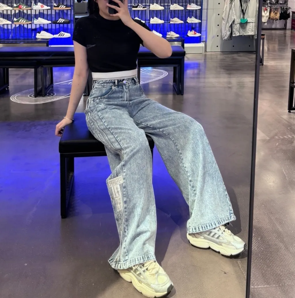 아디다스 아디브레이크 데님 팬츠 블루 IT9760