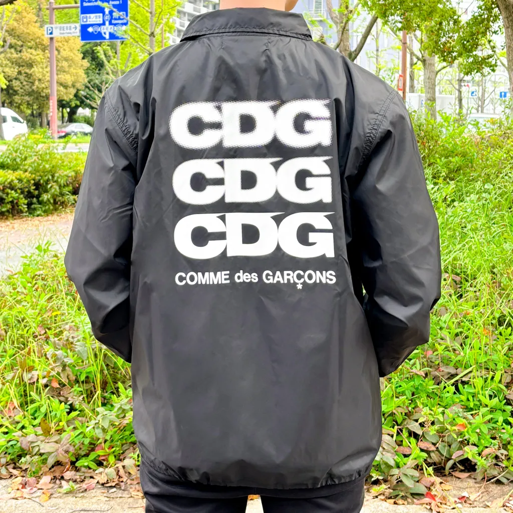 꼼데가르송 CDG 백 로고 코치 자켓 2 블랙 SZ-J004