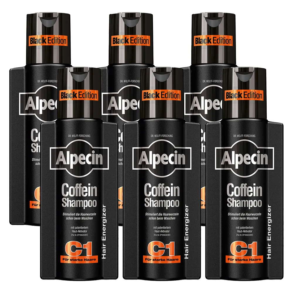 [해외] Alpecin Caffeine Shampoo 독일직구 알페신 카페인 샴푸 블랙에디션 C1 250ml 6개