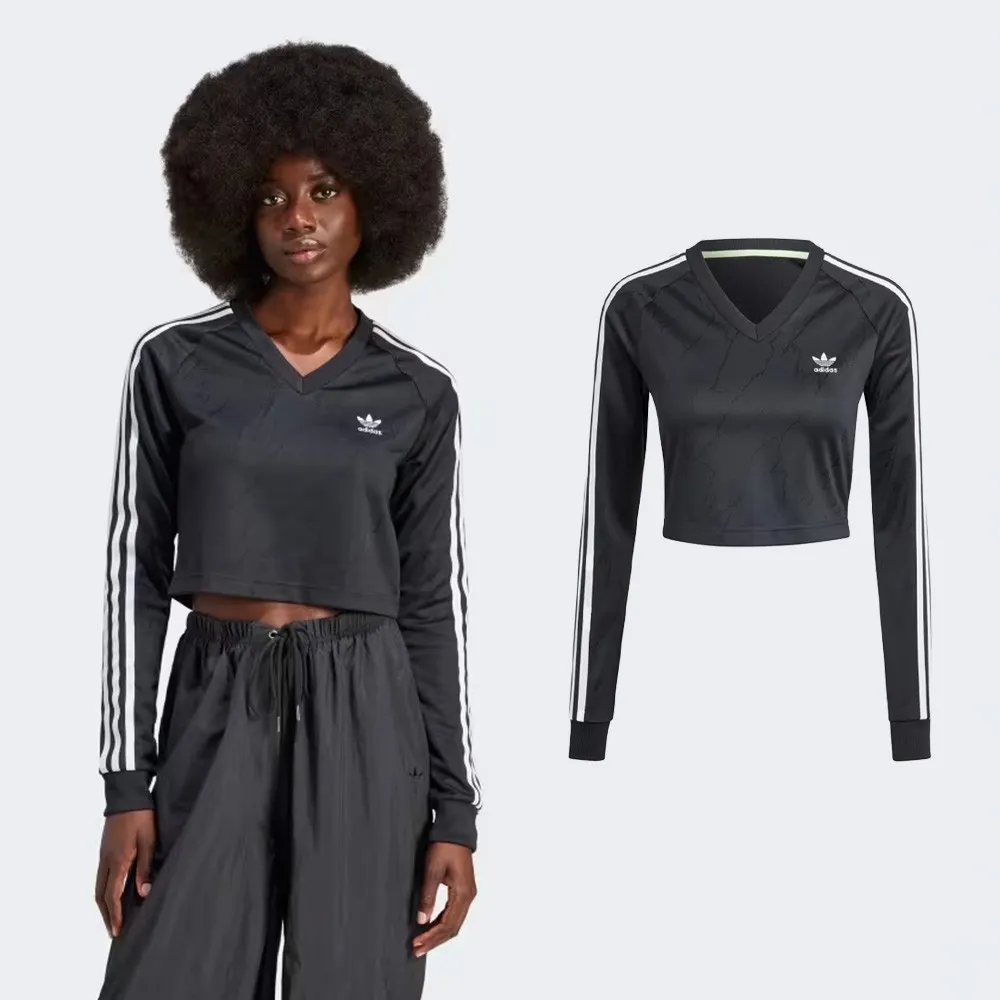 아디다스 오리지널 롱 슬리브 크롭 저지 IT9707