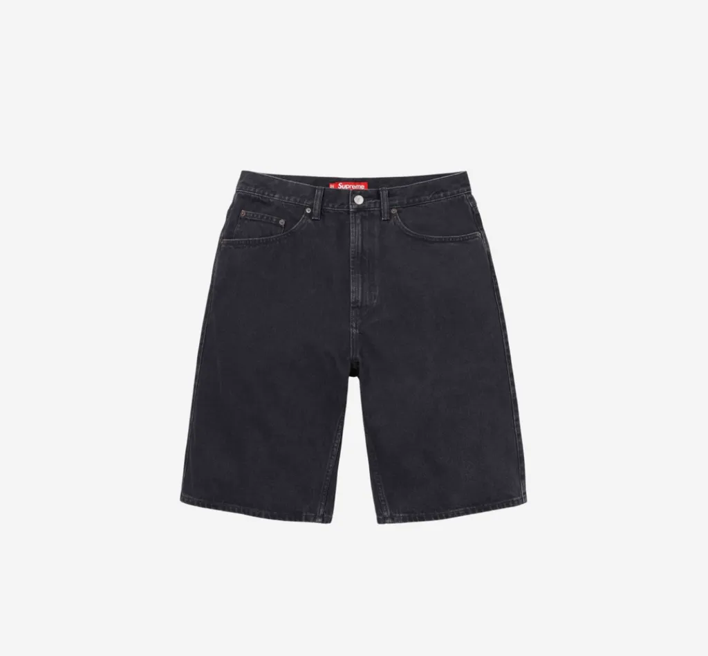 30 Supreme Baggy Denim Short Black 24ss 【公式通販】