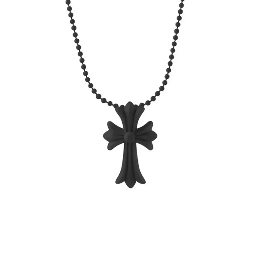 ★Chrome Hearts Silichrome CH Cross Pendant Black 2023★ Chrome Hearts】Silichrome CH Cross Pendant Black 2022/2023