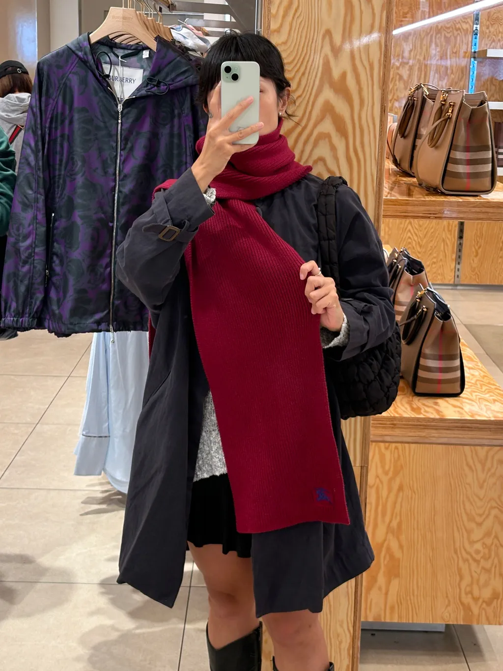 버버리 캐시미어 EKD 니트 머플러 | 크로켓