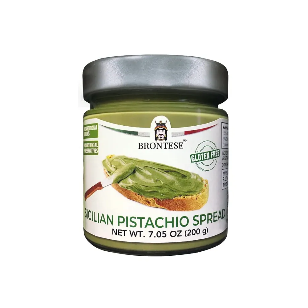 브론테 시칠리안 피스타치오 스프레드 크림 200g Bronte Sicilian Pistachio Spread Gluten Free NO Pres