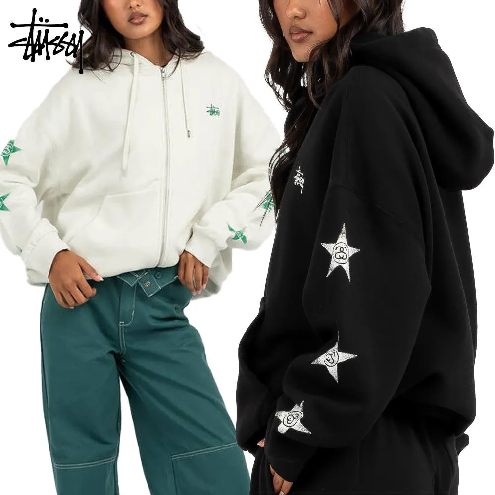 스투시 스타 풀집업 후드 긴팔 캐주얼 티셔츠 자켓 2컬러