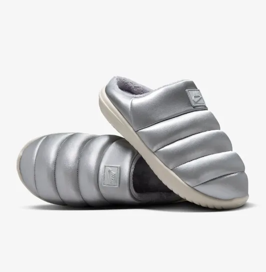 나이키 버로우 SE 여성 방한 슬리퍼 실버 FZ7939-002